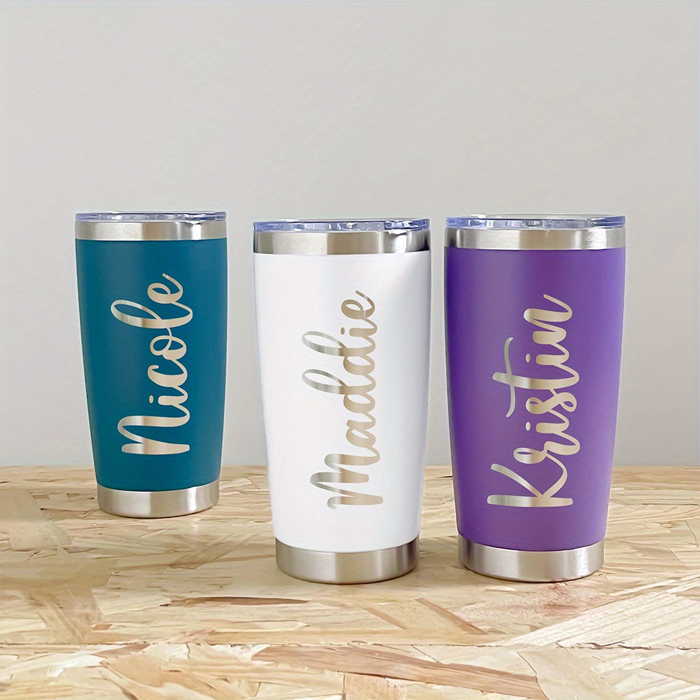 Coffee Tea Name - Personalized Name 20oz Stainless Steel Tumbler,