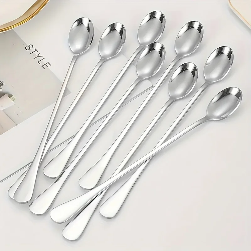 Coffee Tea And Sugar Set - Stainless Steel 1/10pcs Long Handle Spoons