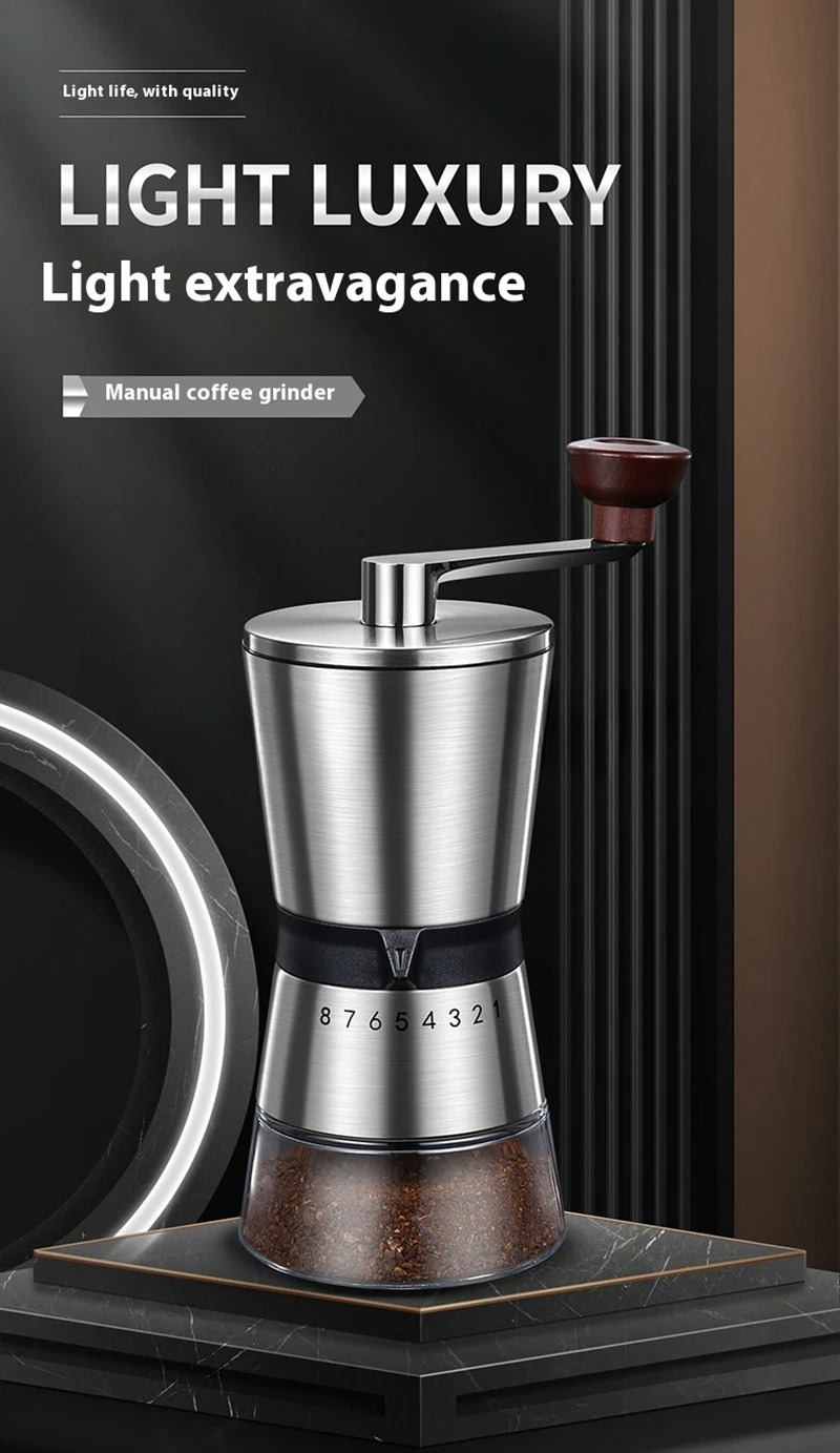 Adjustable Home Portable Coffe - Burr Hand Grinder recension och pris