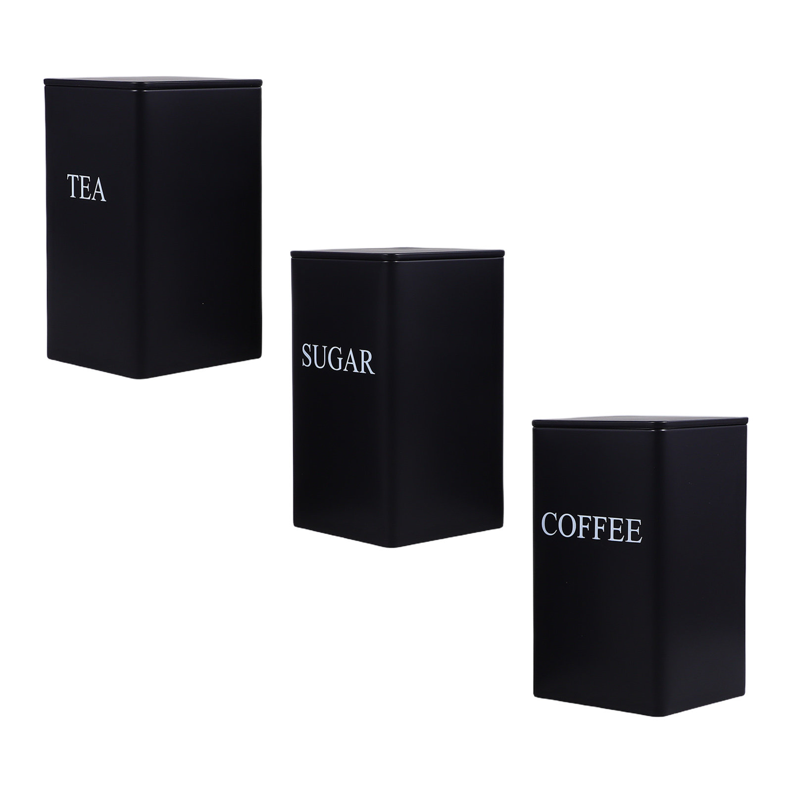 3Pcs Kitchen Storage Canisters - Coffee Tea Sugar recension och pris