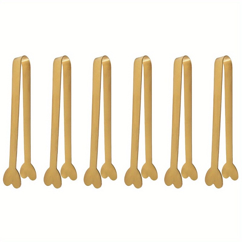 4/6PCS Stainless Steel Heart-S - Coffee Tea Sugar recension och pris