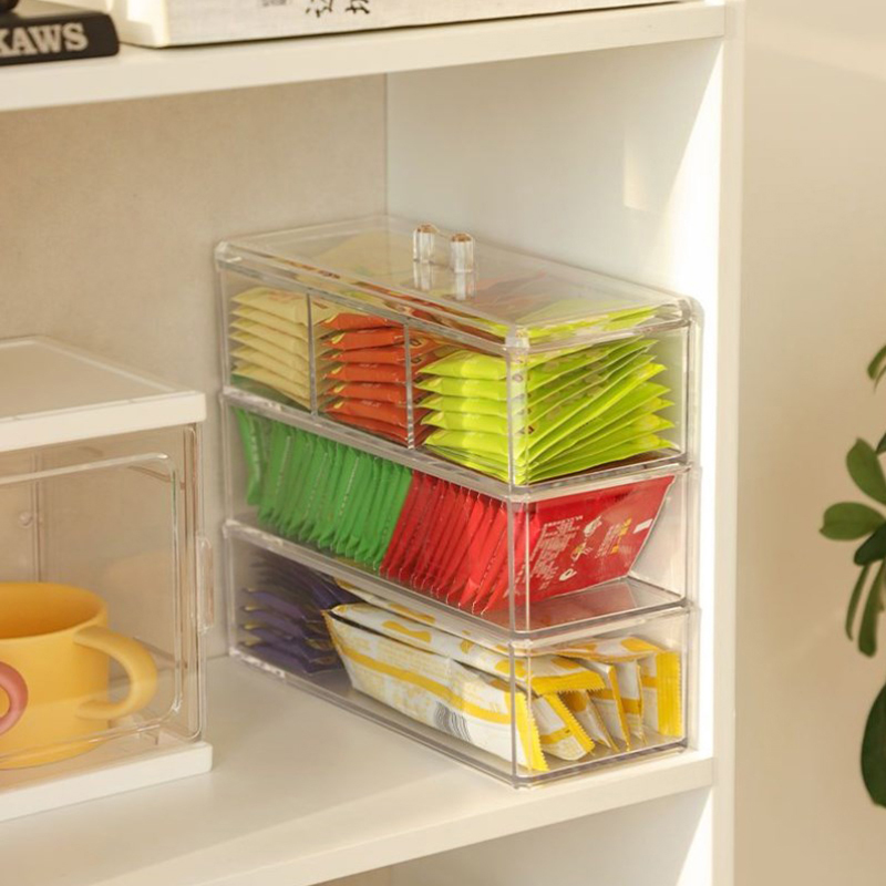 NEW Tea Bag Storage Box Drawer - Coffee Tea Sugar recension och pris