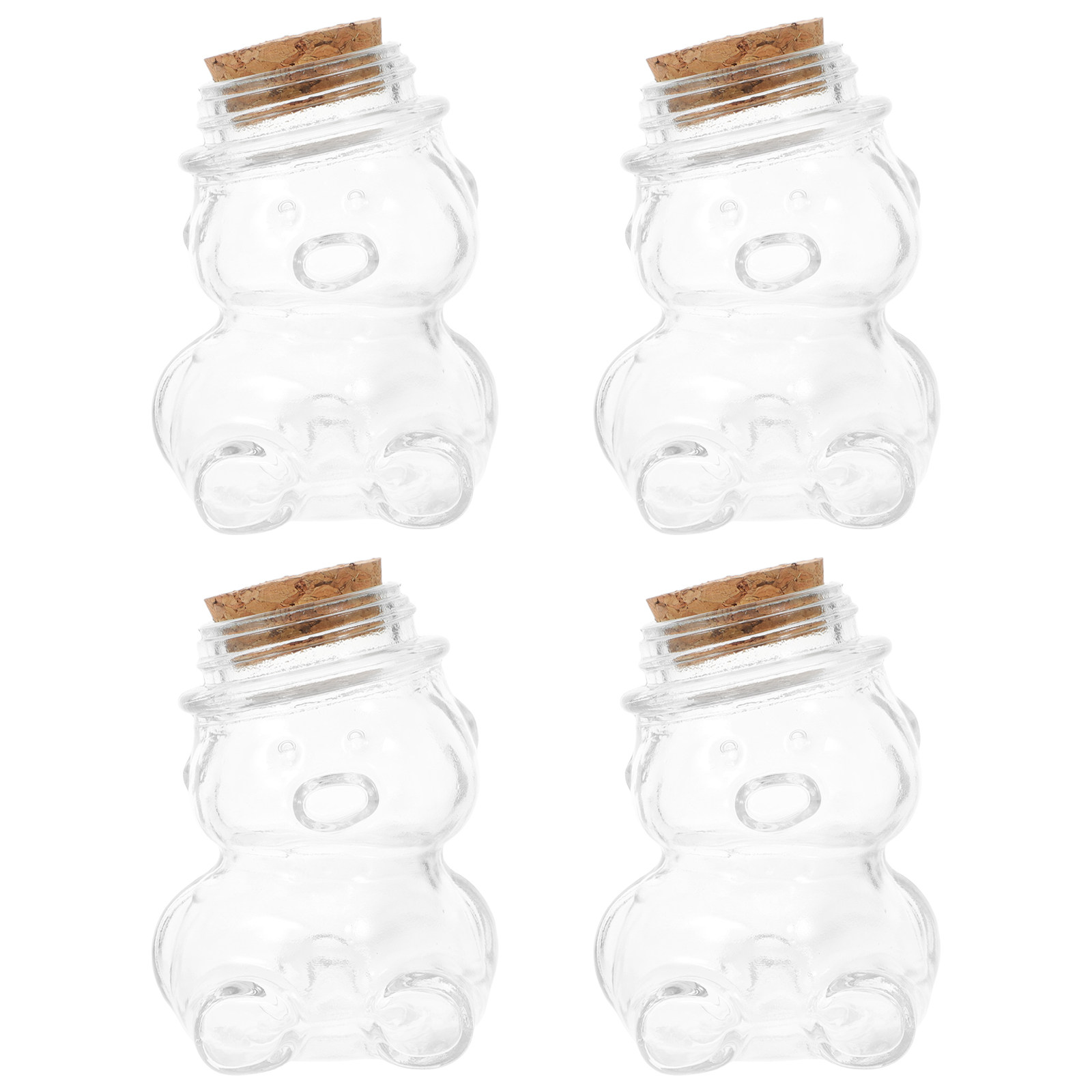 4Pcs Transparent Glass Candy J - Coffee Tea Sugar recension och pris
