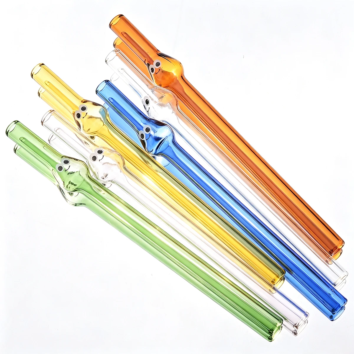 4pcs Wide 12mm Glass Straw Set - Coffee Tea And Sugar Set recension och pris