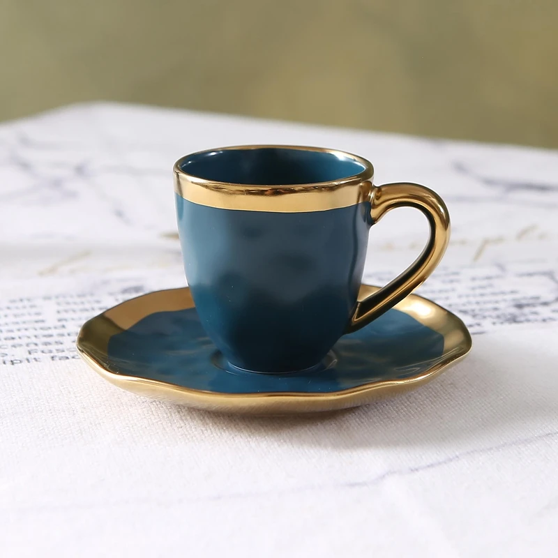 Italian colored glazed ceramic - Coffee Tea And Sugar Set recension och pris