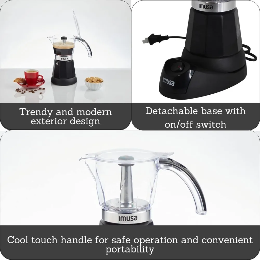 %a Imusa 3-6 Cup Electric Espr - Moka Pot Stove recension och pris